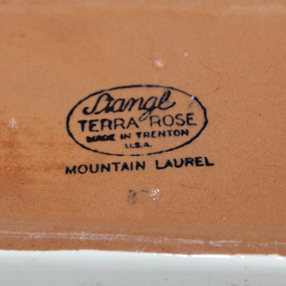 Vintage Stangl Terra Rose Mountain Laurel Trinket Decorative Box with Lid MCM